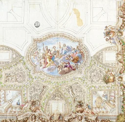 Composition Study for a Ceiling Decoration